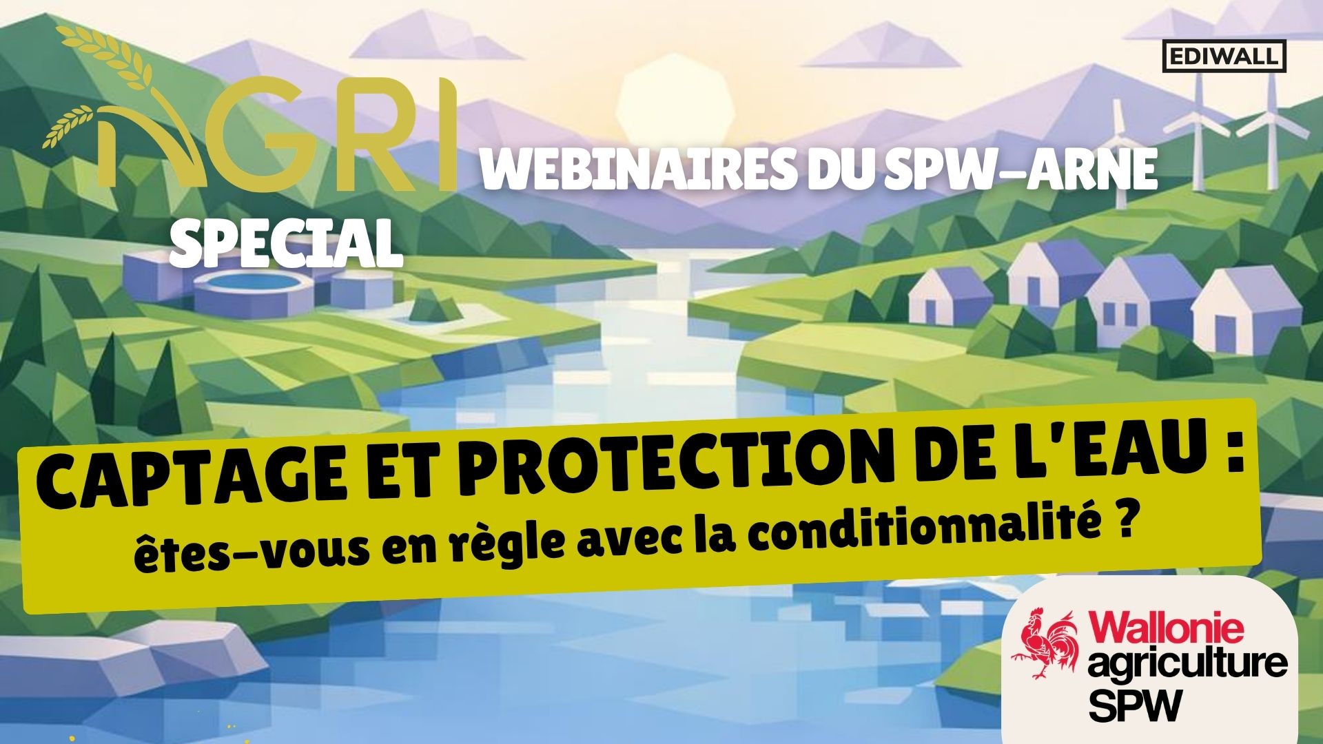 Événement: Agri webinaire "Captages et protection de l’eau : êtes-vous en règle avec la conditionnalité ?"