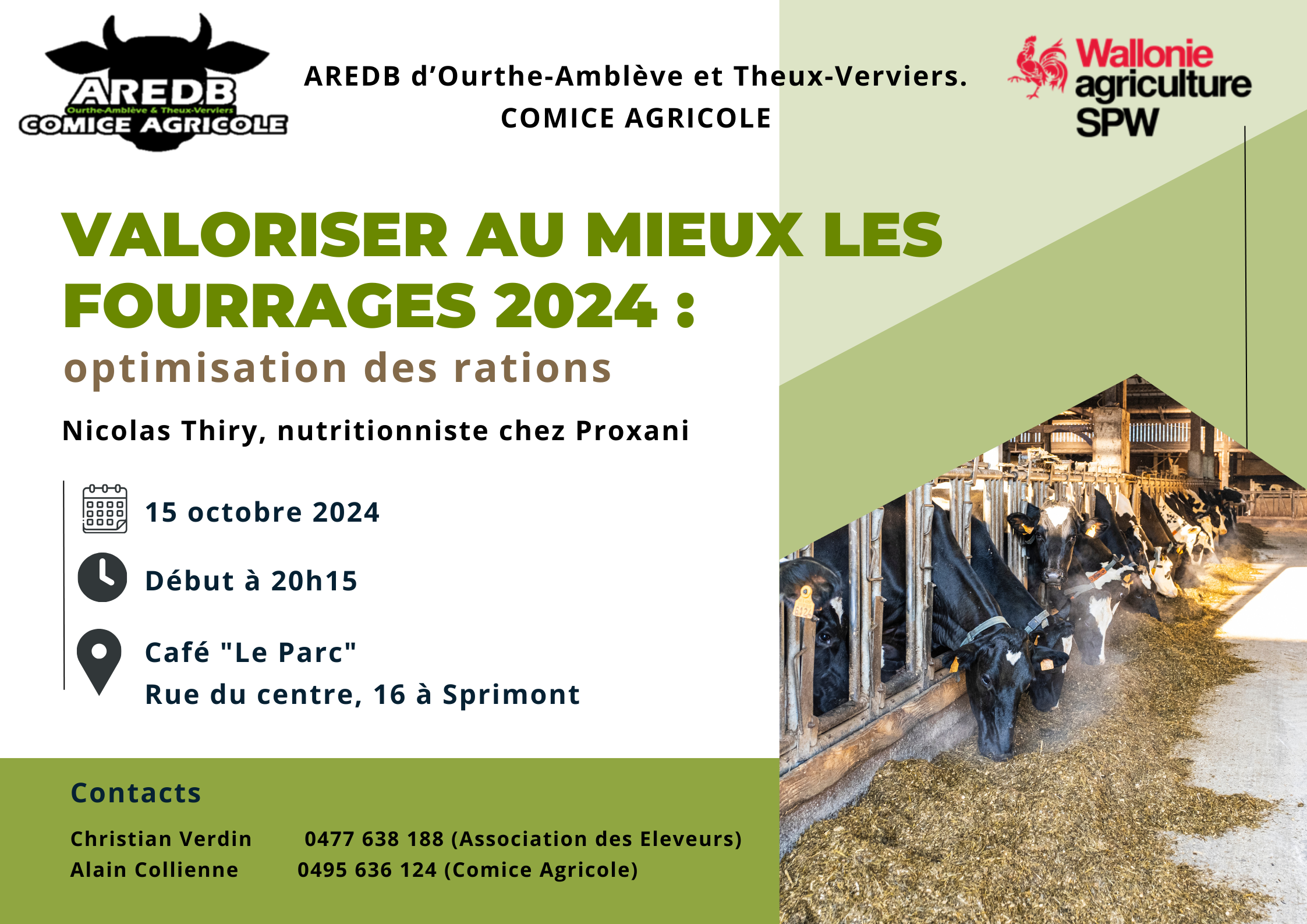 Affiche Valoriser au mieux les fourrages 2024: optimisation des rations