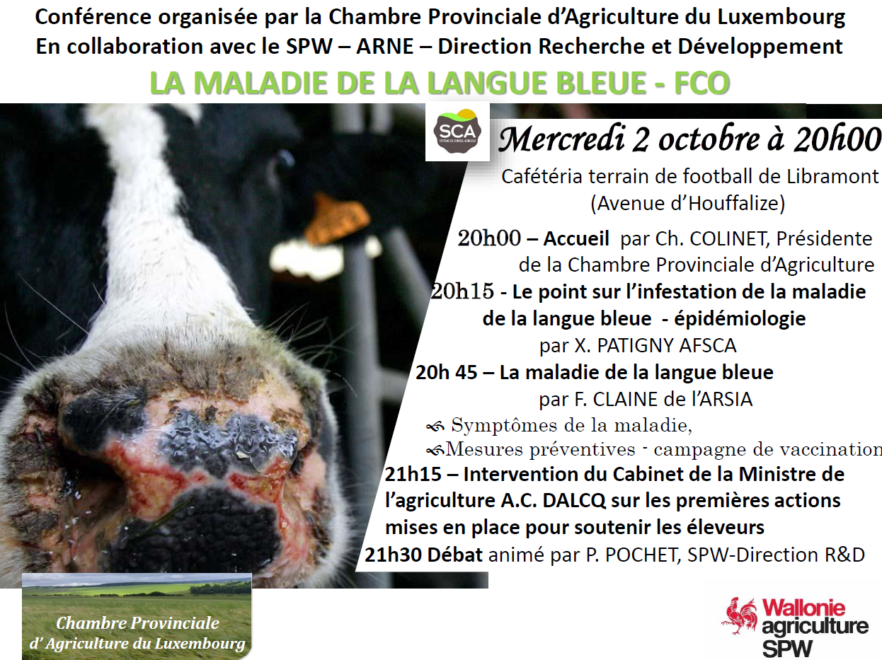 Affiche La maladie de la langue bleue-FCO